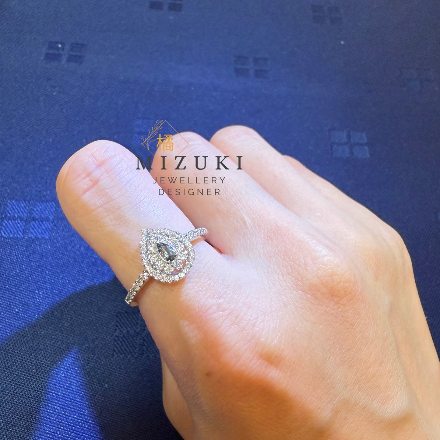 TACHIBANA|PT950 鉑金 天然亞歷山大石鑽石戒指|Alexandrite Diamond Ring