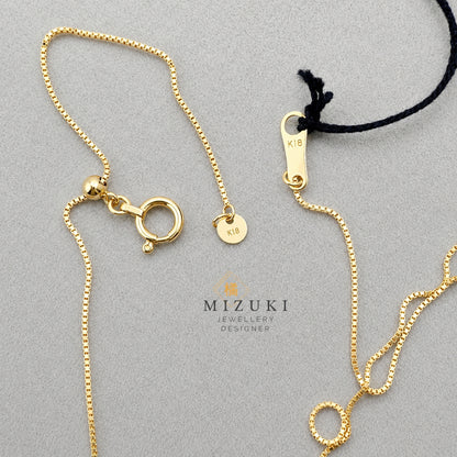 TACHIBANA｜18K 金 祖母綠切割 Halo 鑽石項鍊｜Baguette Halo Diamond Necklace｜0.50ct 天然鑽石