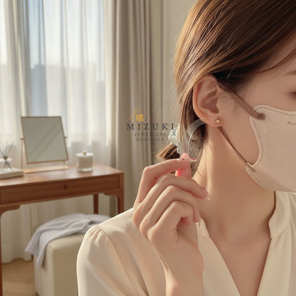 TACHIBANA｜5mm 鉑金／18K金經典圓珠耳釘｜Classic Bead Stud Earrings