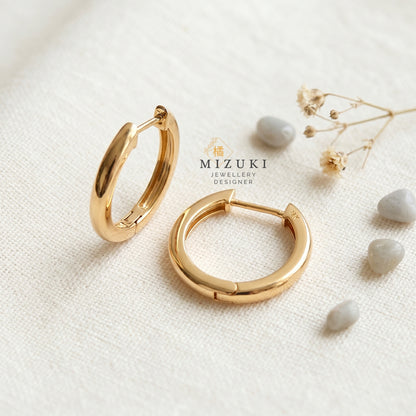 TACHIBANA｜18K金極簡小圓圈耳環｜Classic Hoop Earrings