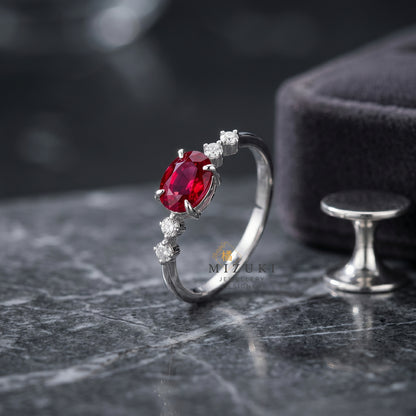 TACHIBANA｜Pt 粉紅尖晶石鑽石戒指｜0.412ct Pink Spinel Diamond Ring