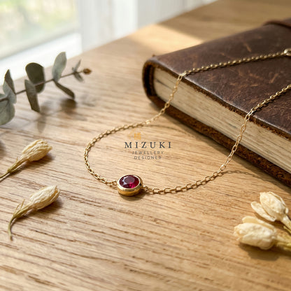 TACHIBANA｜Ruby Station Bracelet｜18K 金紅寶石手鍊