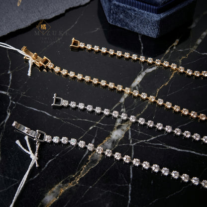 TACHIBANA｜2.0ct 鑽石 Tennis 手鍊｜Diamond Tennis Bracelet｜K18 / PT 鉑金