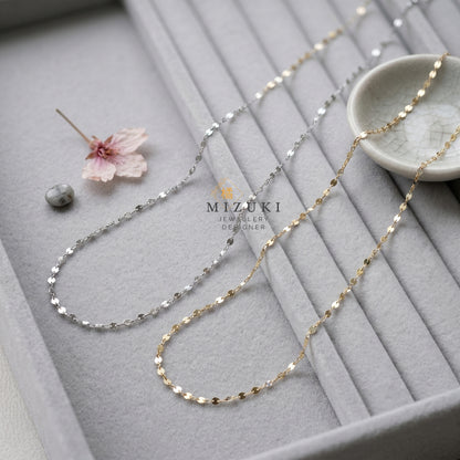 TACHIBANA｜70cm 閃片長鏈項鍊｜Sparkle Chain Long Necklace