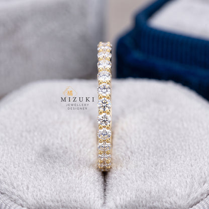 TACHIBANA｜18K 黃金 0.30ct 半圈排鑽戒指｜Half Eternity Diamond Ring