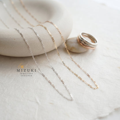TACHIBANA｜18K 黃金・PT850 鉑金永恆之鏈項鍊｜Infinity Link Necklace