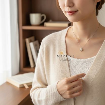 TACHIBANA｜0.50ct 三色旋轉光圈鑽石項鍊｜0.50ct Three-Tone Diamond Necklace｜PT × K18 × K18PG