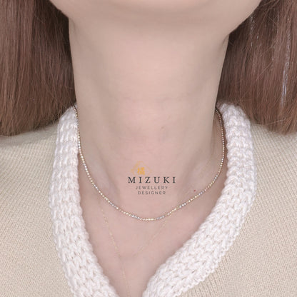TACHIBANA｜18K 三色珠鍊項鍊｜黃金・鉑金・玫瑰金｜Fine Jewelry