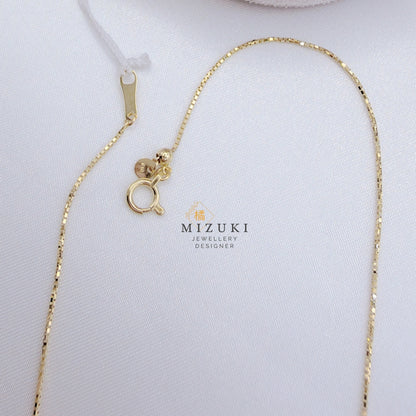 TACHIBANA｜18K 切面細鍊項鍊｜Fine Gold Chain