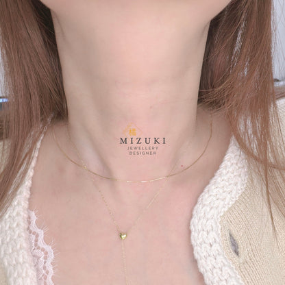 TACHIBANA｜18K 切面細鍊項鍊｜Fine Gold Chain