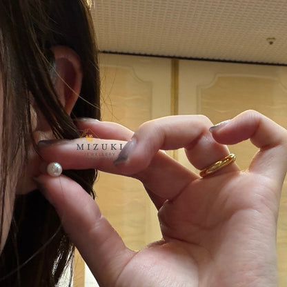 TACHIBANA｜PT900鉑金 Akoya 珍珠 5.5mm 單顆珍珠耳釘