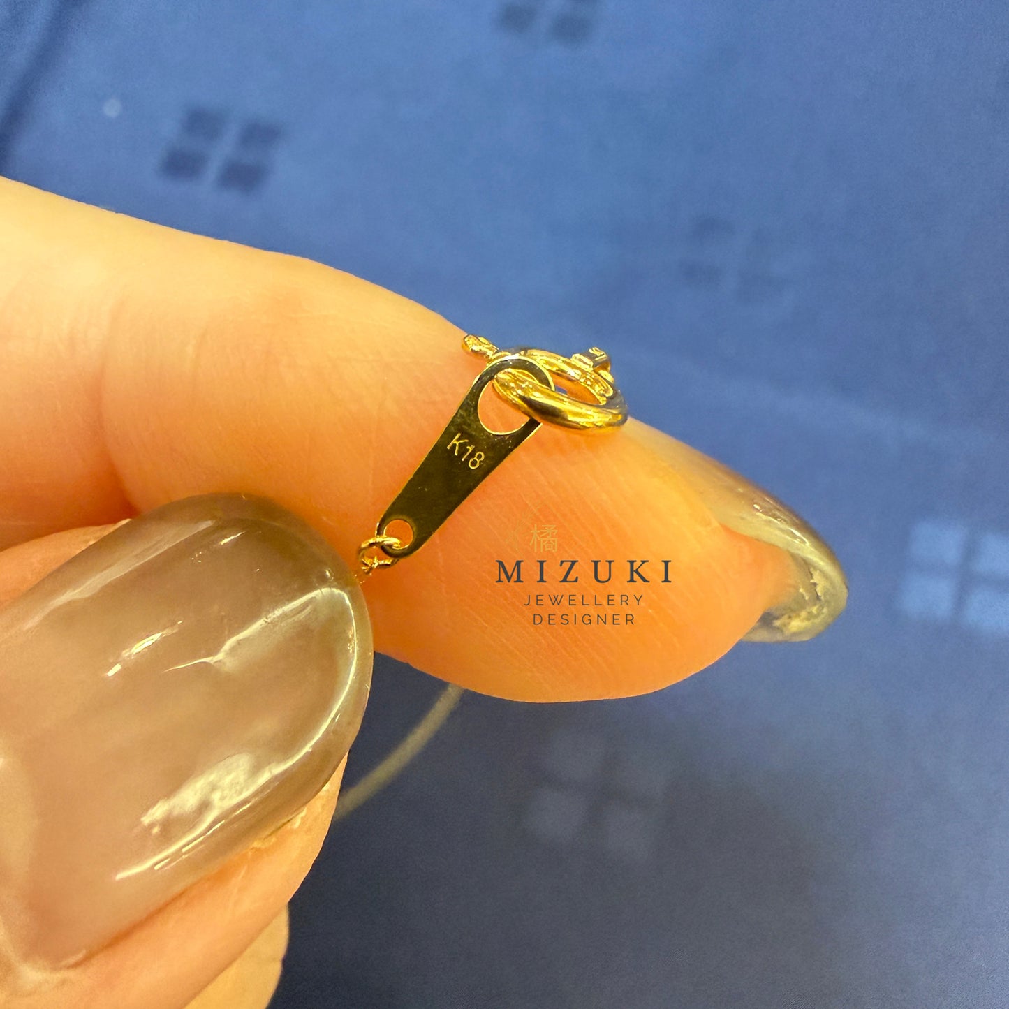 TACHIBANA｜18K黃金 0.20ct Wave Chevron 天然鑽石項鍊｜日常 Fine Jewelry