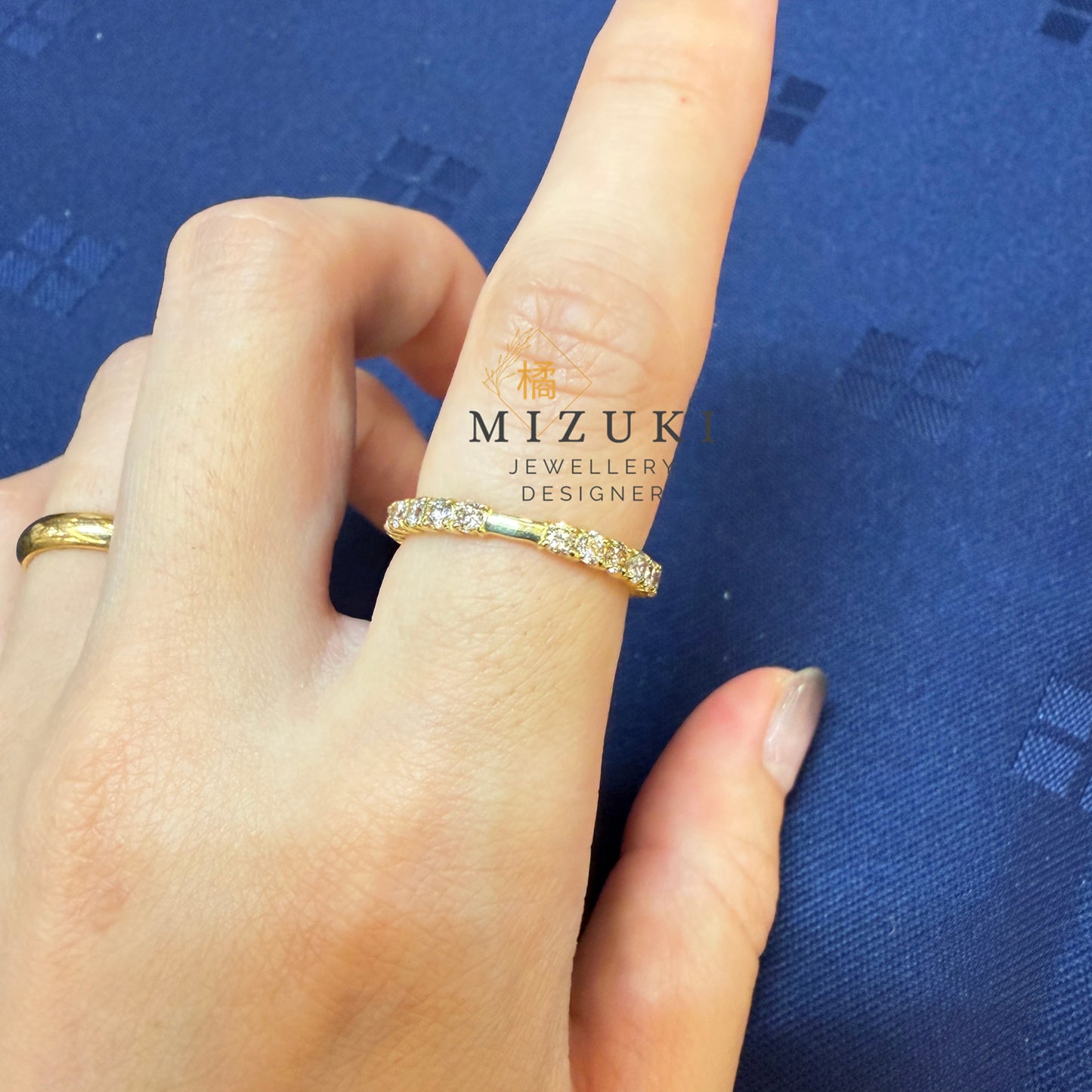 TACHIBANA｜18K 黃金 1.00ct 全圈天然鑽石戒指｜Diamond Eternity Band Ring