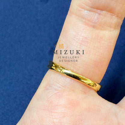 TACHIBANA｜18K 黃金 0.10ct 交錯鋪鑽戒指｜Crossed Pavé Diamond Ring