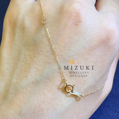 TACHIBANA｜18K 黃金 0.10ct 幸運馬蹄天然鑽石項鍊｜Horseshoe Diamond Necklace