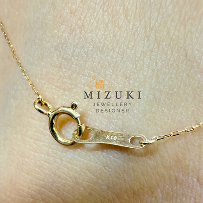 TACHIBANA｜18K 黃金 0.10ct 幸運馬蹄天然鑽石項鍊｜Horseshoe Diamond Necklace