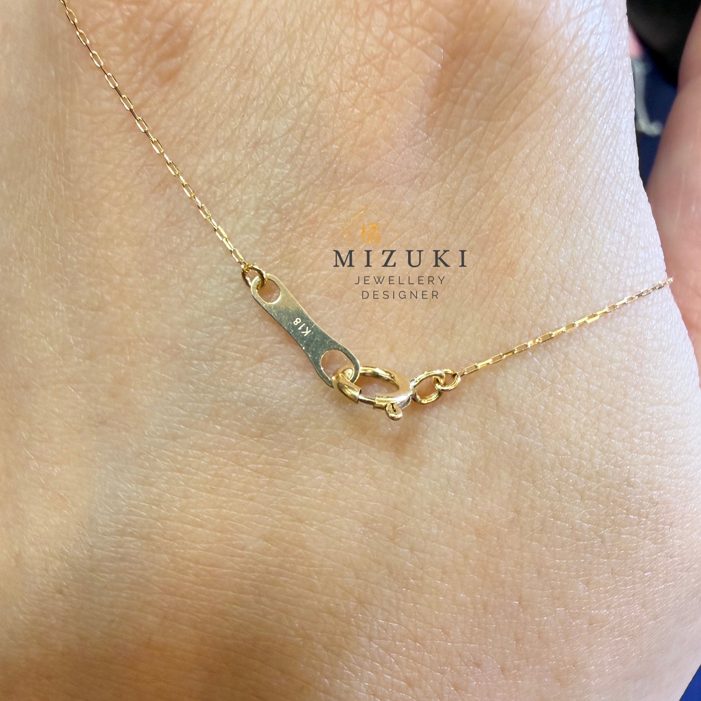 TACHIBANA｜18K 黃金 0.08ct 花環天然鑽石項鍊｜Openwork Wreath Diamond Pendant