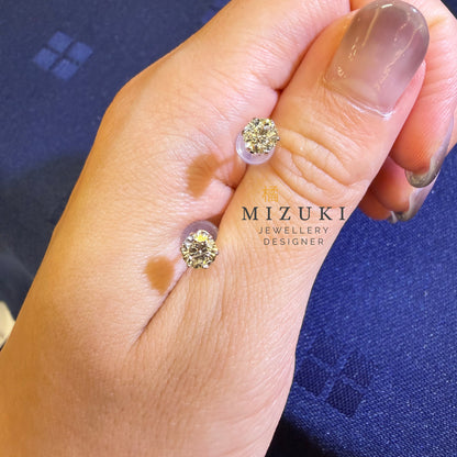TACHIBANA｜PT950 鉑金 0.70ct Halo 天然鑽石耳釘｜Halo Diamond Stud Earrings