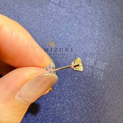 TACHIBANA｜PT950 鉑金 1.00ct 天然鑽石耳環｜經典鑽石耳釘 Fine Jewelry