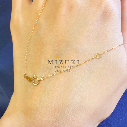 TACHIBANA｜18K 黃金 0.50ct 弧形天然鑽石項鍊｜Arc Diamond Necklace
