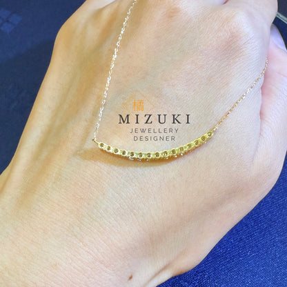 TACHIBANA｜18K 黃金 0.50ct 弧形天然鑽石項鍊｜Arc Diamond Necklace