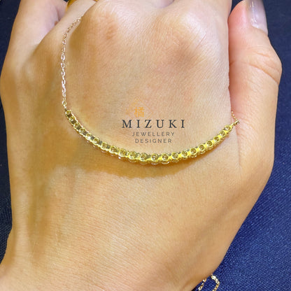 TACHIBANA｜18K 黃金 1.00ct 微笑天然鑽石項鍊｜Smile Diamond Necklace