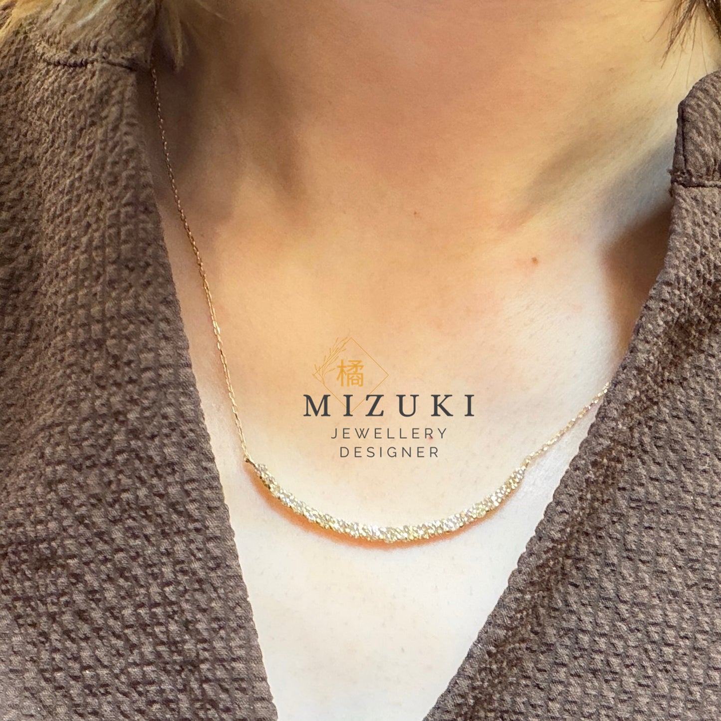 TACHIBANA｜18K 黃金 1.00ct 微笑天然鑽石項鍊｜Smile Diamond Necklace