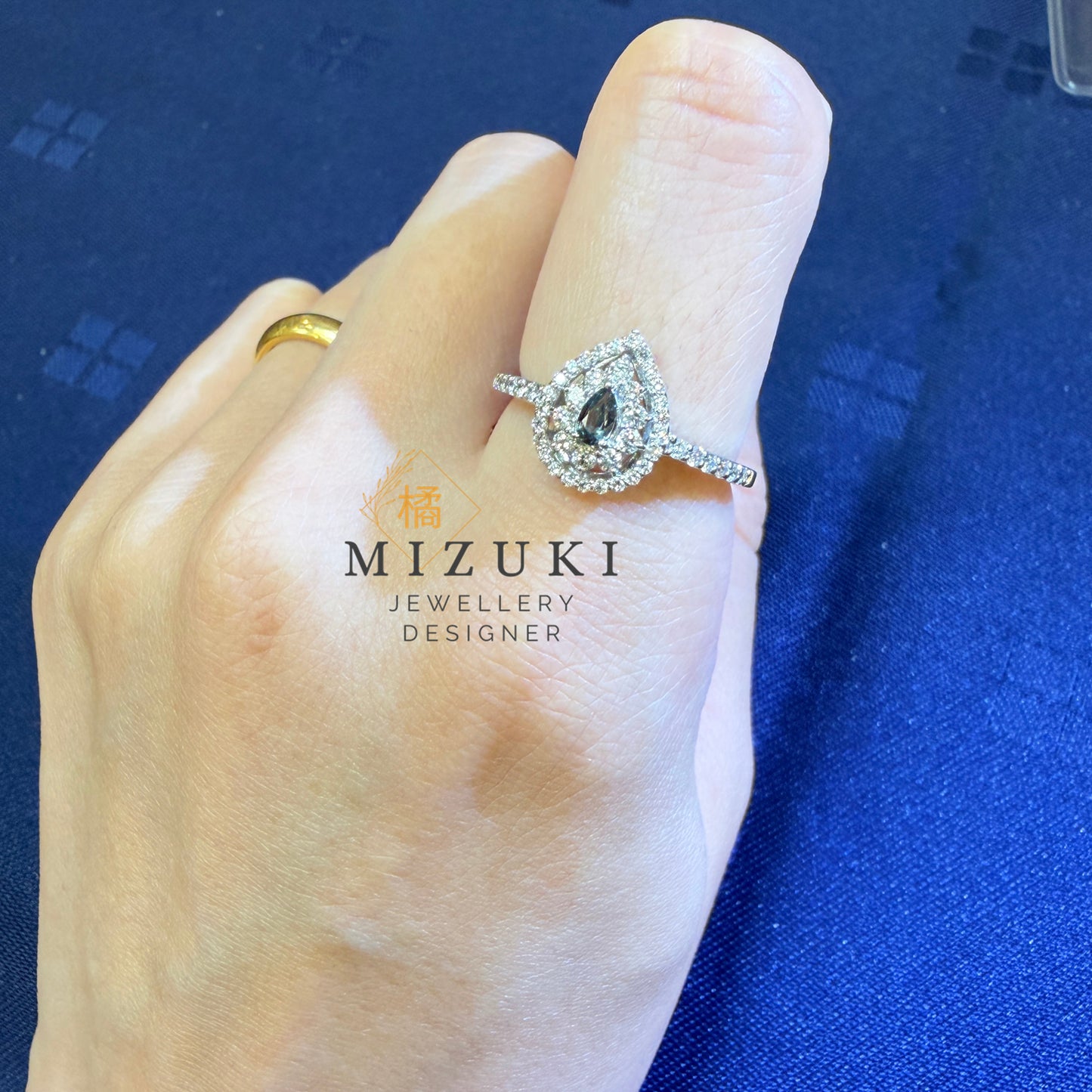 TACHIBANA｜PT950 鉑金 天然亞歷山大石鑽石戒指｜Alexandrite Diamond Ring