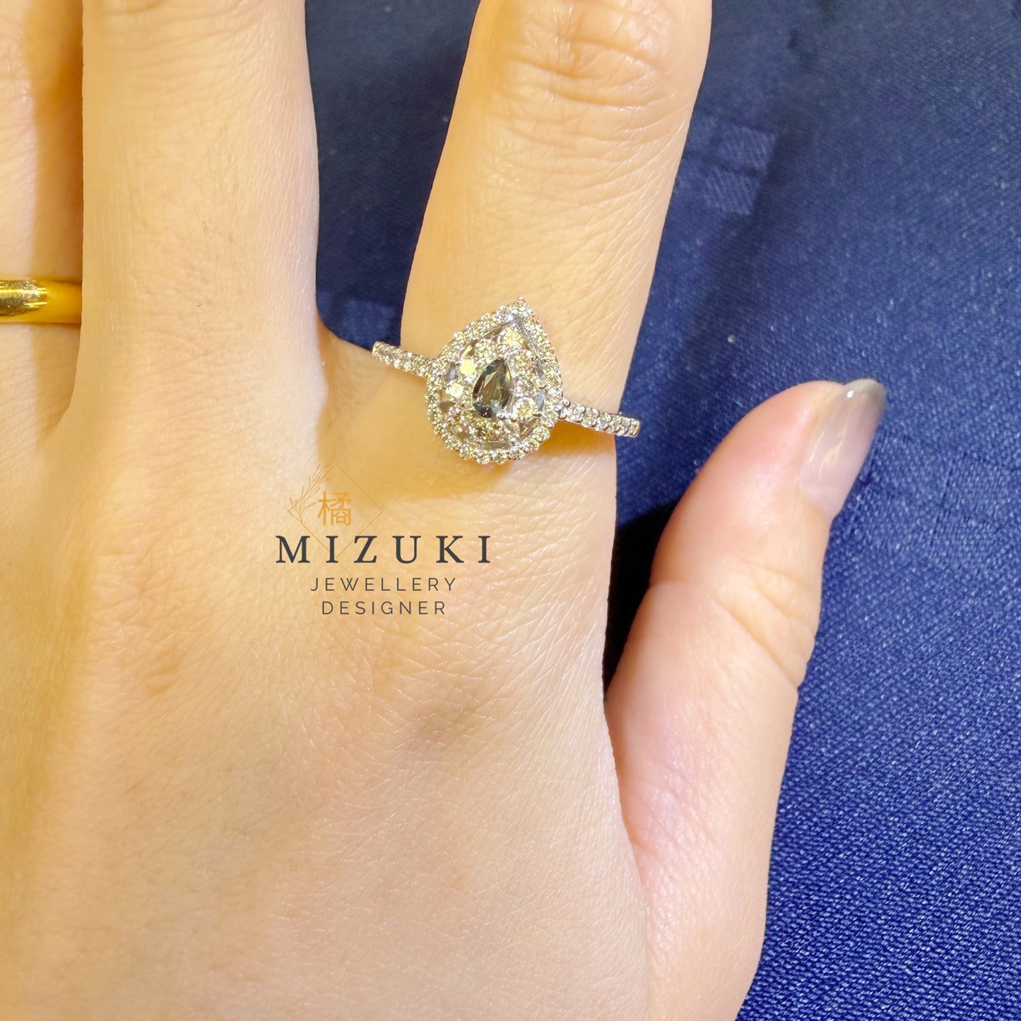 TACHIBANA｜PT950 鉑金 天然亞歷山大石鑽石戒指｜Alexandrite Diamond Ring