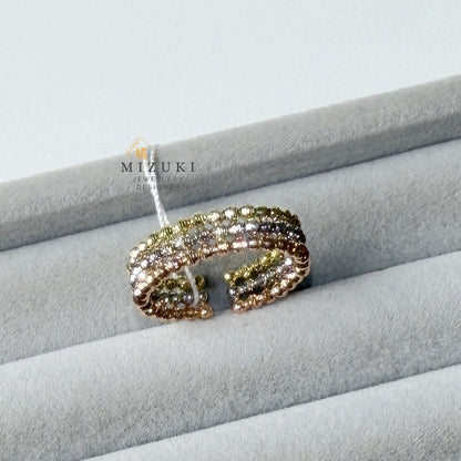 TACHIBANA｜K18 三色金珠珠戒｜Tri-Color Beaded Gold Ring