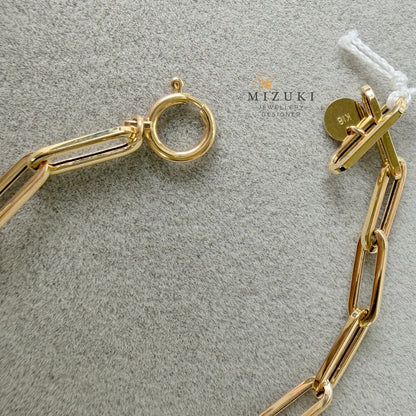 TACHIBANA｜18K 金紙夾鏈手鍊｜Paperclip Chain Bracelet