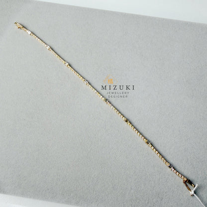 TACHIBANA｜1.0ct Diamond Line Bracelet｜18K 金鑽石直線手鍊
