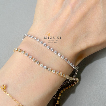 TACHIBANA｜2.0ct 鑽石 Tennis 手鍊｜Diamond Tennis Bracelet｜K18 / PT 鉑金
