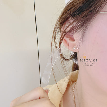 TACHIBANA｜流星鑽石耳環｜Diamond Shooting Star Earrings｜Pt900 / K18
