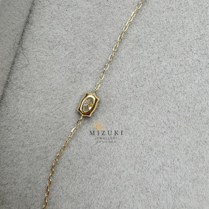 TACHIBANA｜18K 橢圓鑽石 Solitaire 手鍊｜K18 Oval Diamond Solitaire Bracelet｜0.35ct Natural Diamond