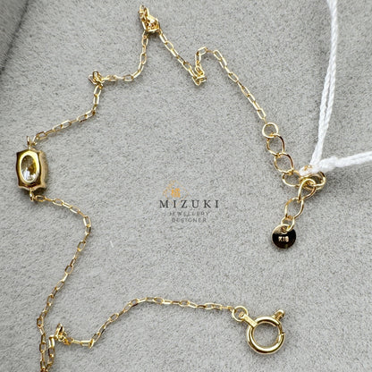 TACHIBANA｜18K 橢圓鑽石 Solitaire 手鍊｜K18 Oval Diamond Solitaire Bracelet｜0.35ct Natural Diamond