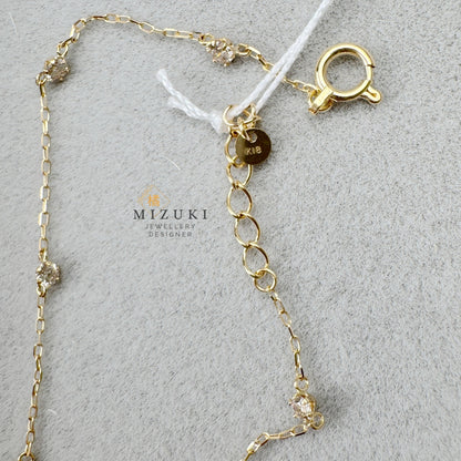 TACHIBANA｜18K 星光鑽石 Scatter 手鍊｜K18 Diamond Scatter Bracelet｜0.30ct Natural Diamond
