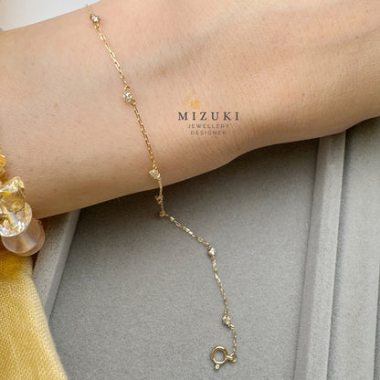 TACHIBANA｜18K 星光鑽石 Scatter 手鍊｜K18 Diamond Scatter Bracelet｜0.30ct Natural Diamond