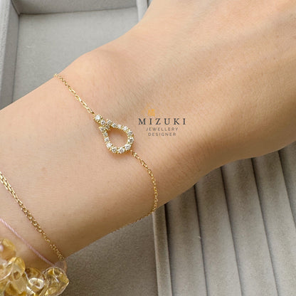 TACHIBANA｜18K 金鑽石 Halo 手鍊｜Diamond Halo Bracelet