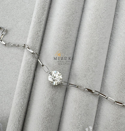 TACHIBANA｜0.50ct 圓形鑽石 Solitaire 手鍊｜Round Diamond Solitaire Bracelet