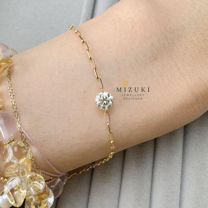 TACHIBANA｜0.50ct 圓形鑽石 Solitaire 手鍊｜Round Diamond Solitaire Bracelet