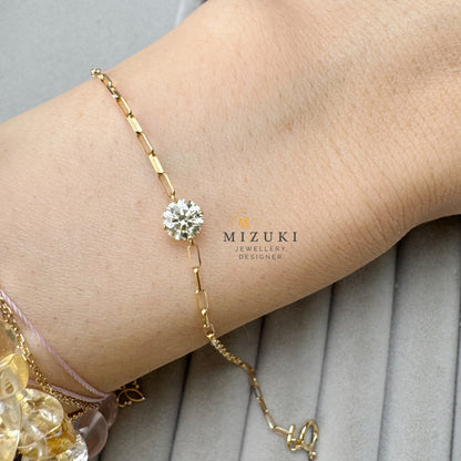 TACHIBANA｜0.50ct 圓形鑽石 Solitaire 手鍊｜Round Diamond Solitaire Bracelet