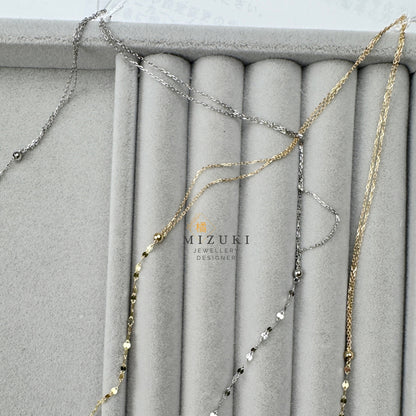 TACHIBANA｜70cm 閃片長鏈項鍊｜Sparkle Chain Long Necklace