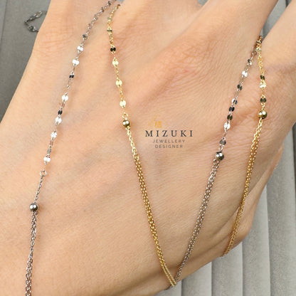 TACHIBANA｜70cm 閃片長鏈項鍊｜Sparkle Chain Long Necklace