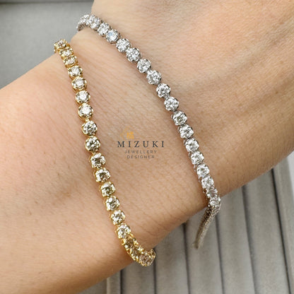 TACHIBANA｜3.0ct 鑽石 Tennis 手鍊｜Diamond Tennis Bracelet