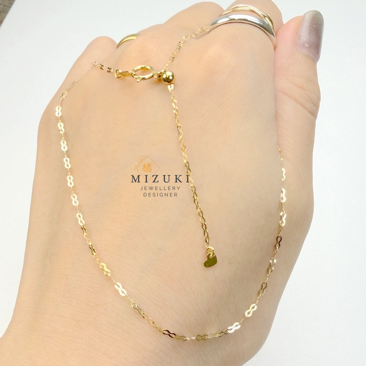 TACHIBANA｜18K 黃金・PT850 鉑金永恆之鏈項鍊｜Infinity Link Necklace