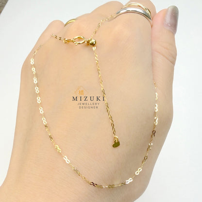 TACHIBANA｜18K 黃金・PT850 鉑金永恆之鏈項鍊｜Infinity Link Necklace