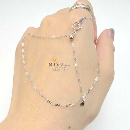 TACHIBANA｜18K 黃金・PT850 鉑金永恆之鏈項鍊｜Infinity Link Necklace