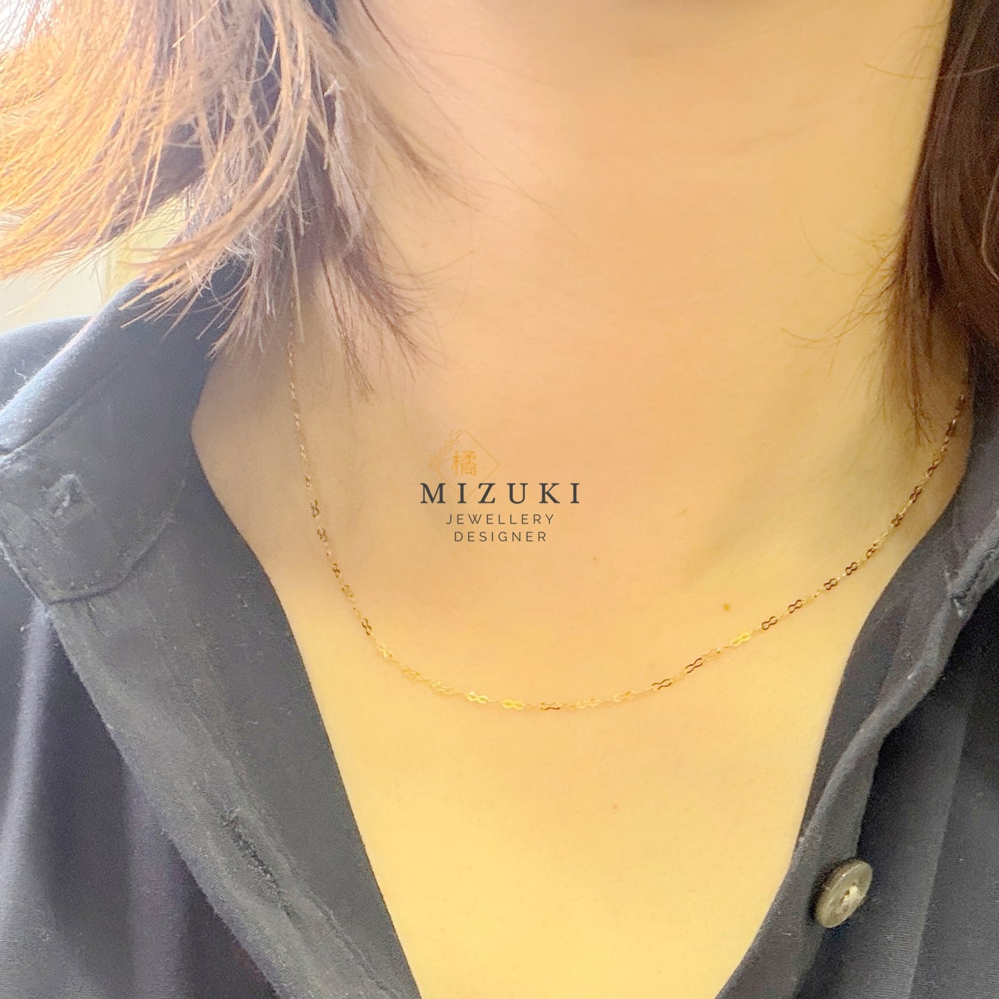 TACHIBANA｜18K 黃金・PT850 鉑金永恆之鏈項鍊｜Infinity Link Necklace