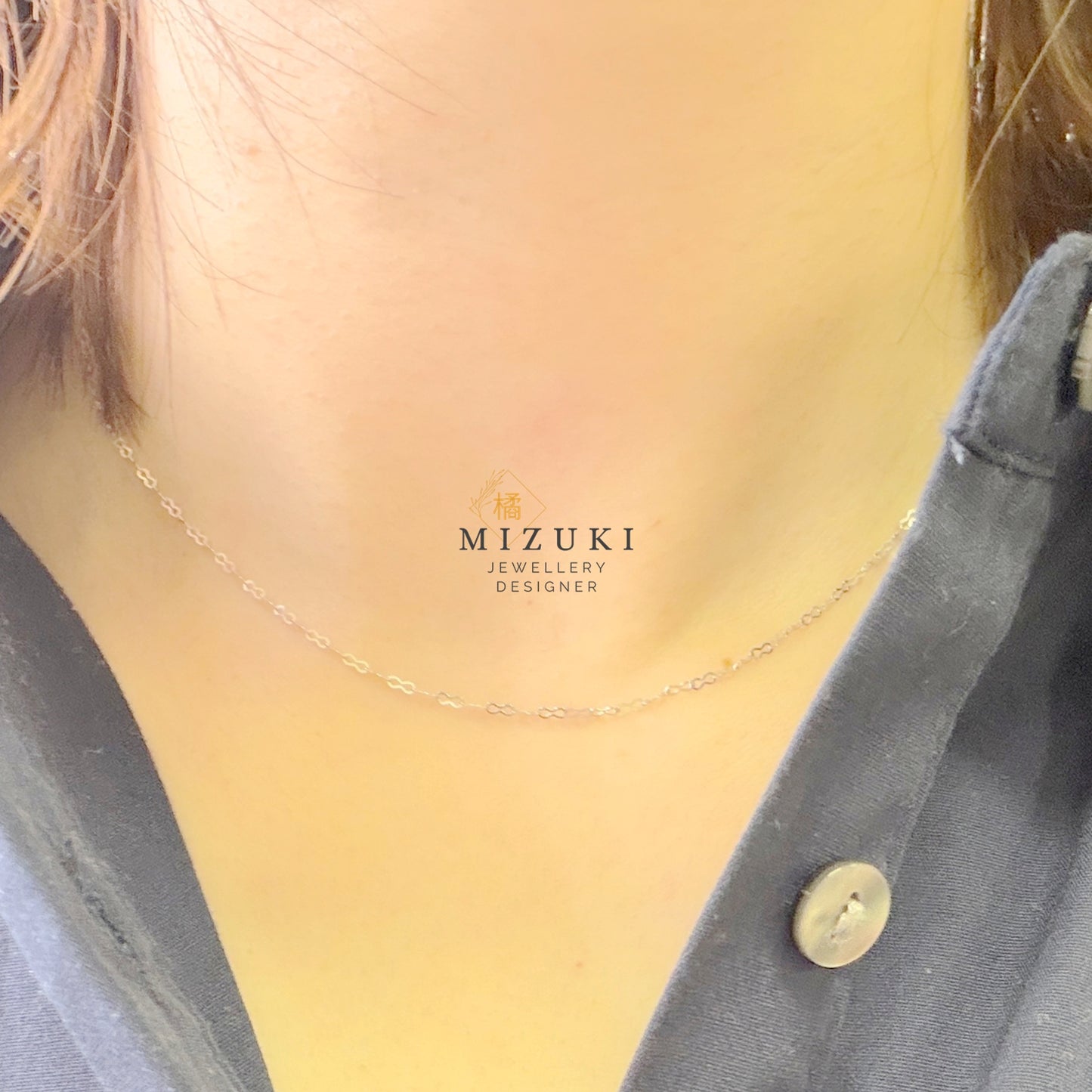 TACHIBANA｜18K 黃金・PT850 鉑金永恆之鏈項鍊｜Infinity Link Necklace